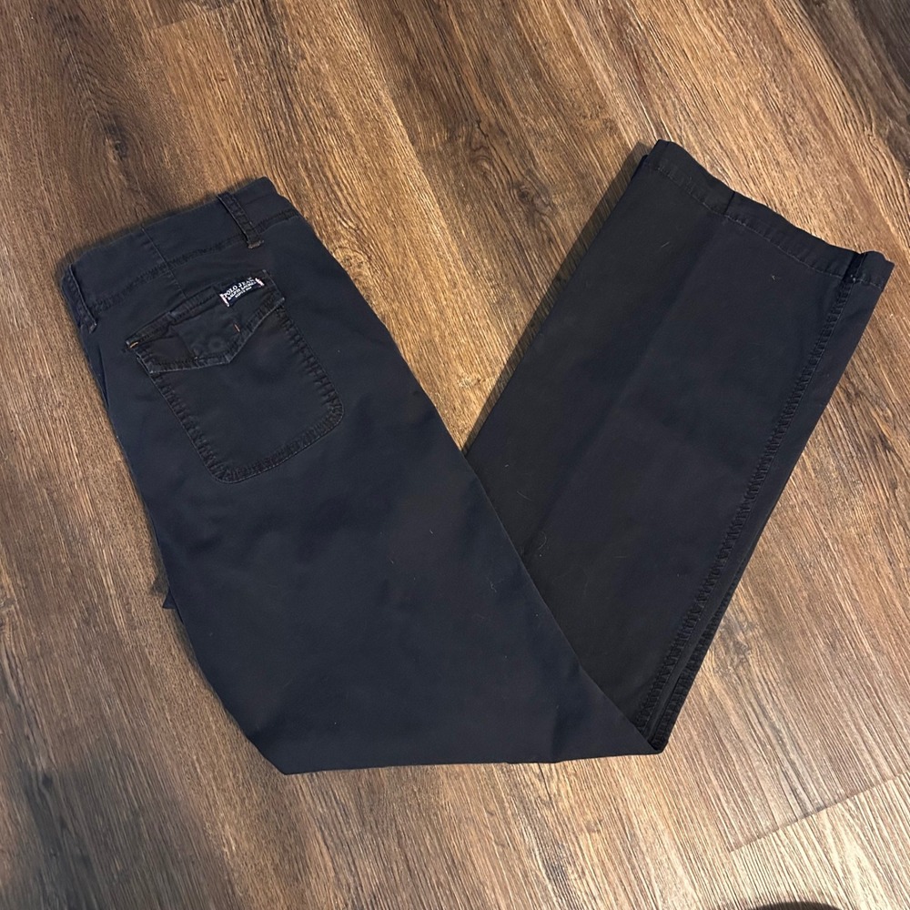 Polo Jeans Co Ralph Lauren Kelsey Chino Navy Blue Straight Leg Pants Womens 8/32